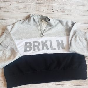 H&M "BRKLYN" Girls Sweater. Size 10-12 Years.